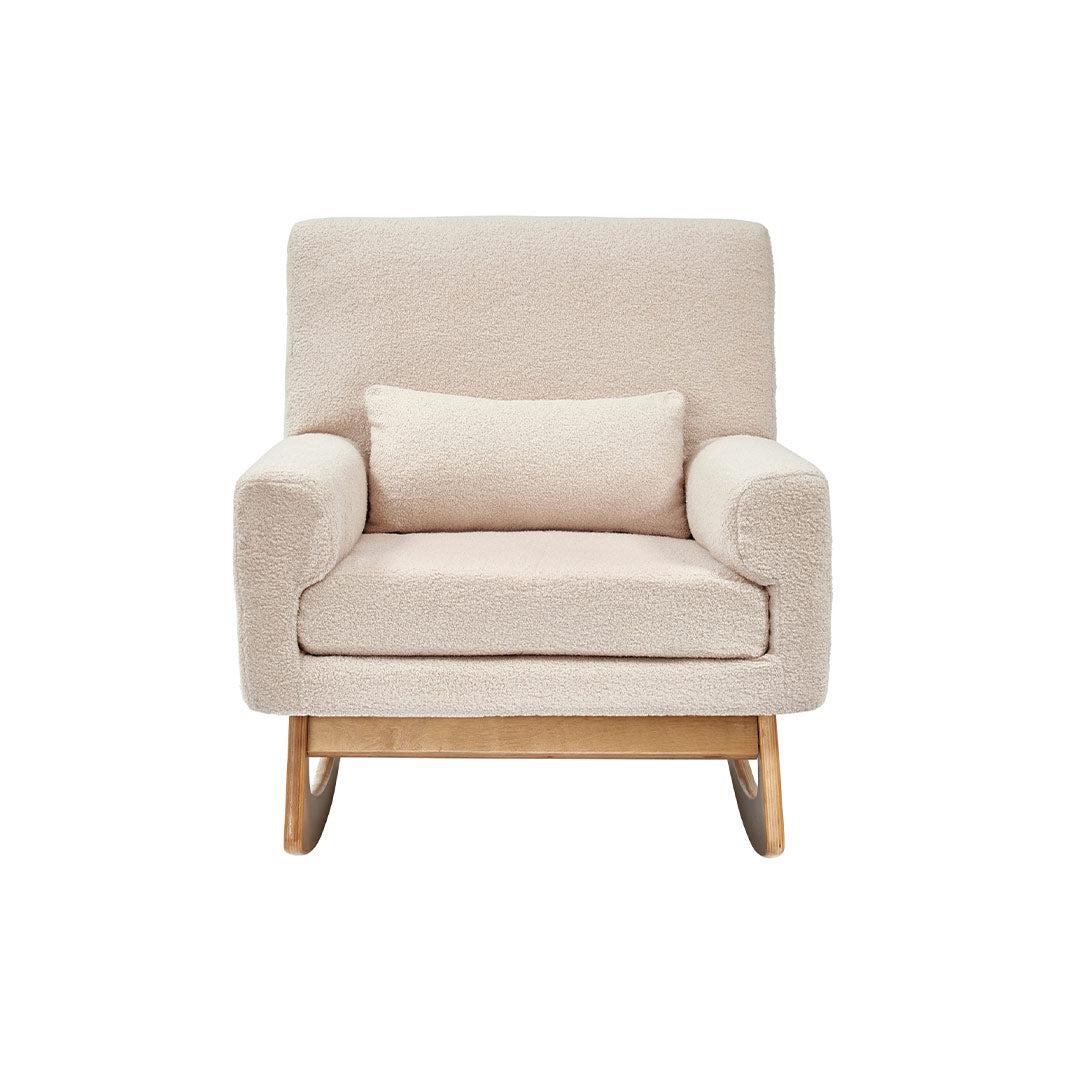 Gaia Baby Serena Rocking & Feeding Chair - Biscuit Bouclé - Image 6