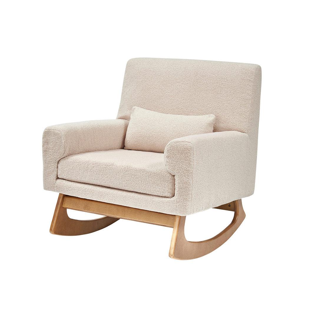 Gaia Baby Serena Rocking & Feeding Chair - Biscuit Bouclé - Image 7