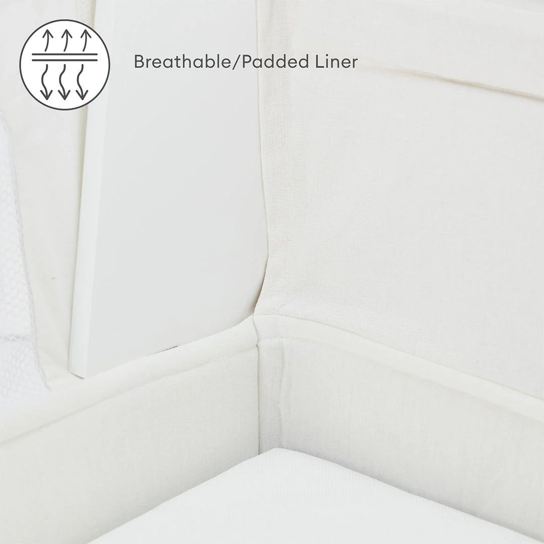 Gaia Hera Bedside Crib² - Scandi White/Natural - Image 18