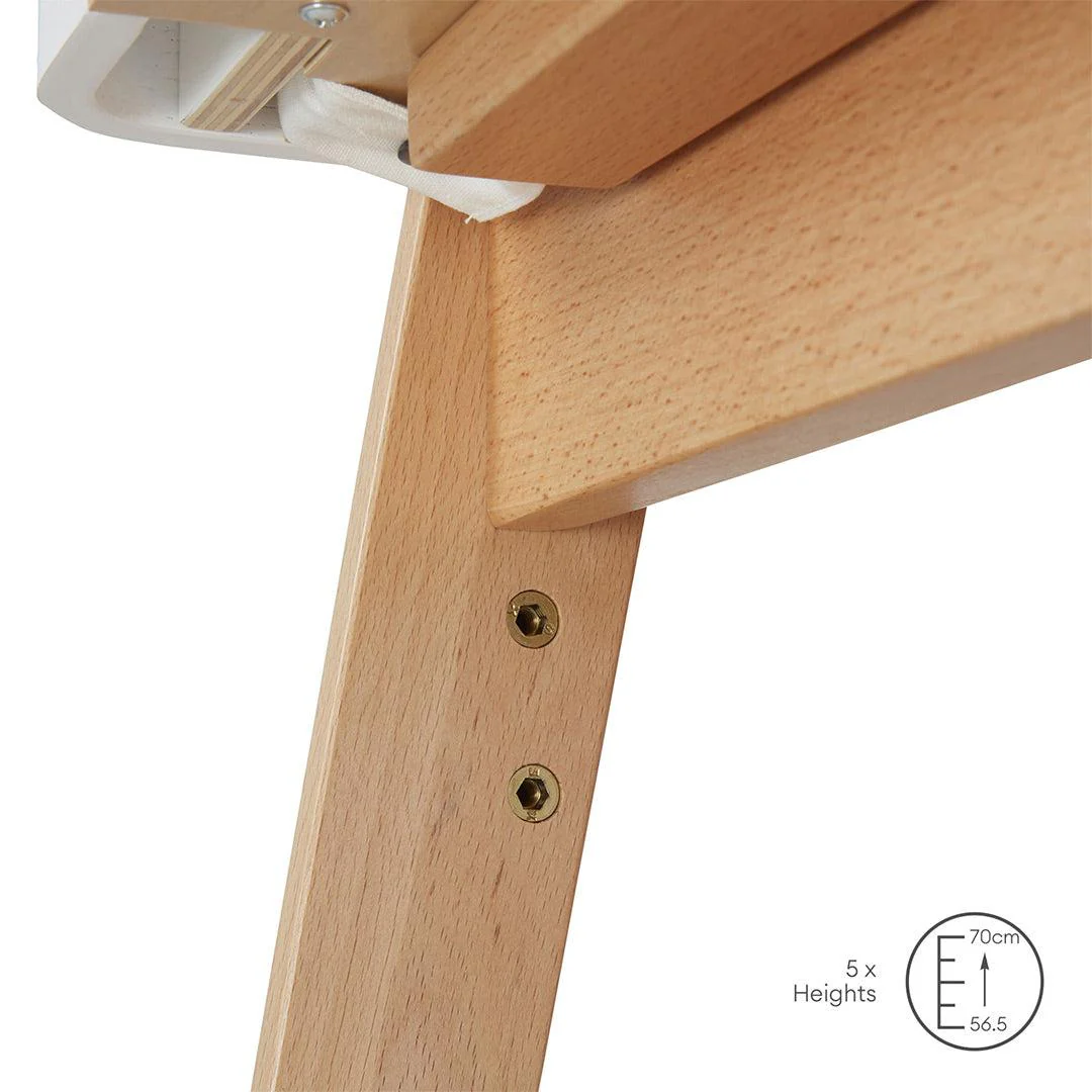 Gaia Hera Bedside Crib² - Scandi White/Natural - Image 20