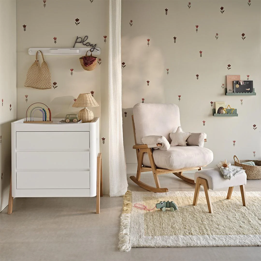 Gaia Hera Rocking Chair - Natural Oak + Barley - Image 2