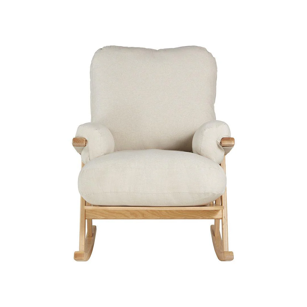 Gaia Hera Rocking Chair - Natural Oak + Barley - Image 4