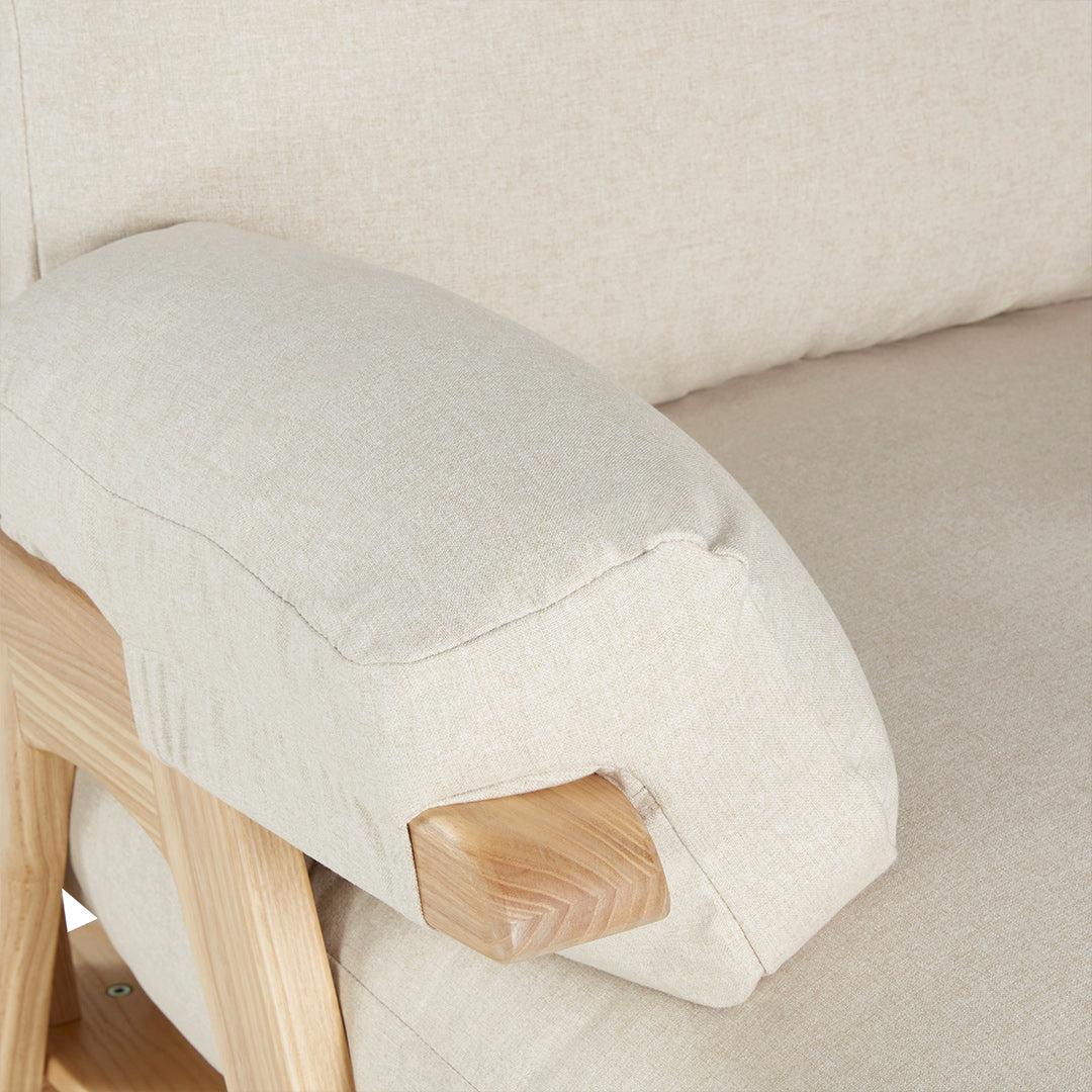 Gaia Hera Rocking Chair - Natural Oak + Barley - Image 5