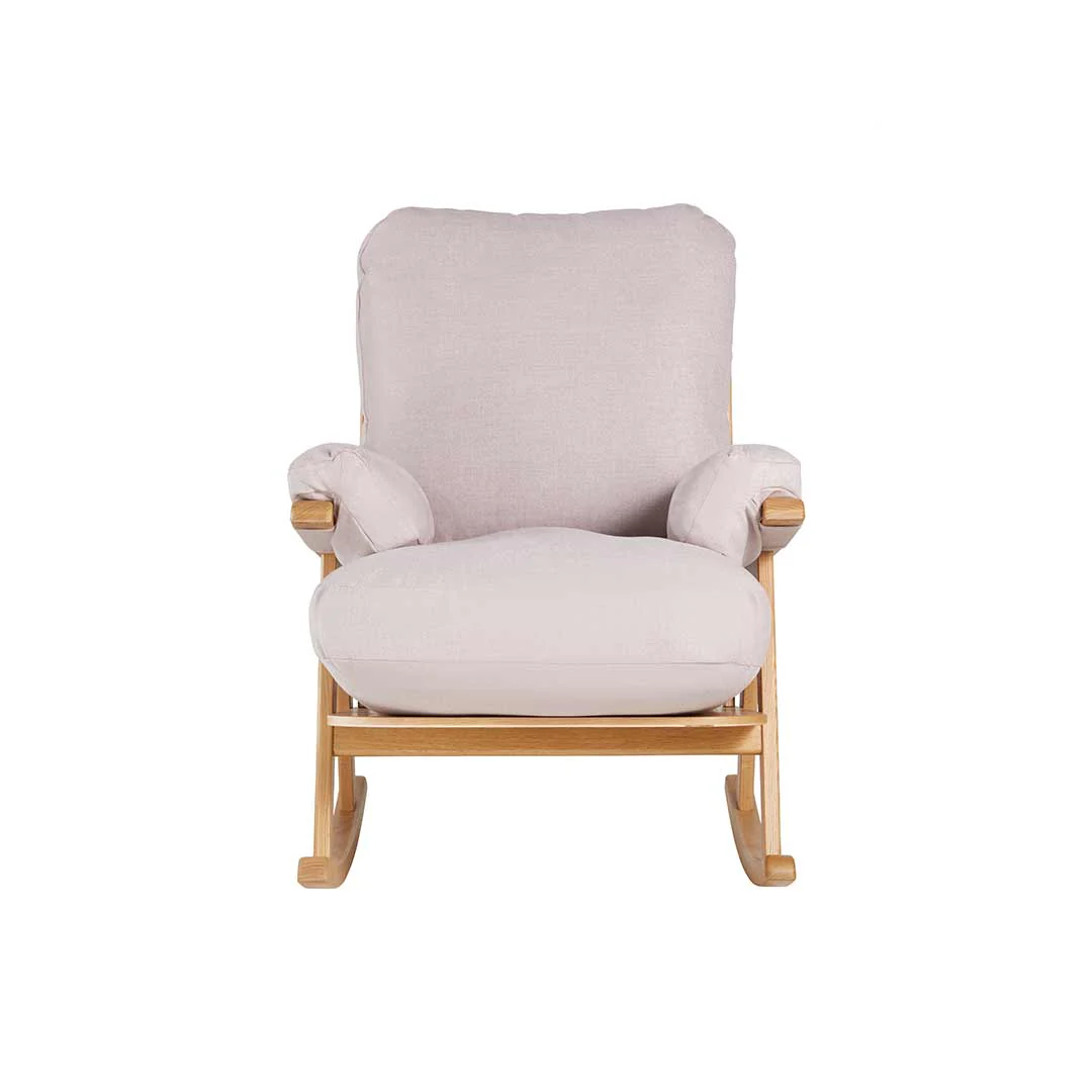Gaia Hera Rocking Chair - Natural Oak + Blush - Image 4