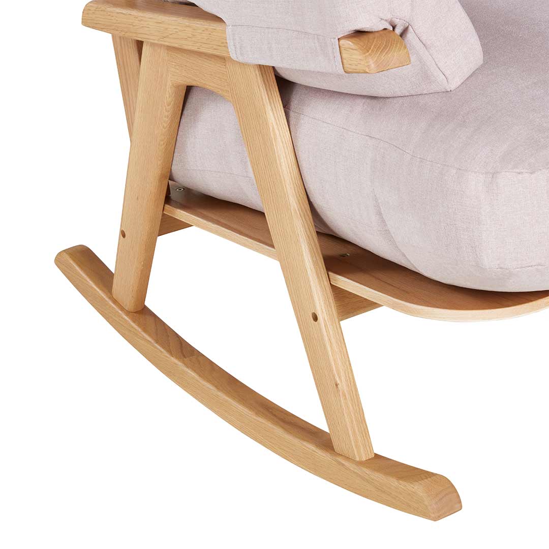 Gaia Hera Rocking Chair - Natural Oak + Blush - Image 5