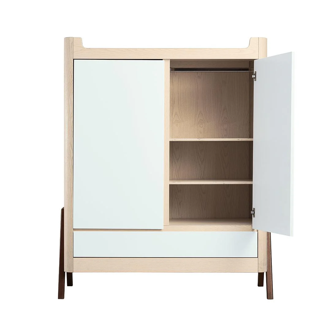 Gaia Hera Wardrobe - Natural + Walnut - Image 8