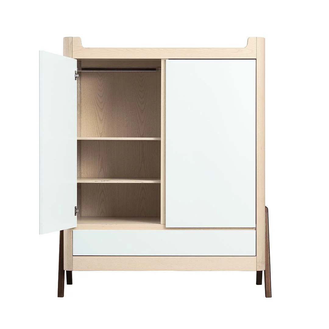 Gaia Hera Wardrobe - Natural + Walnut - Image 9