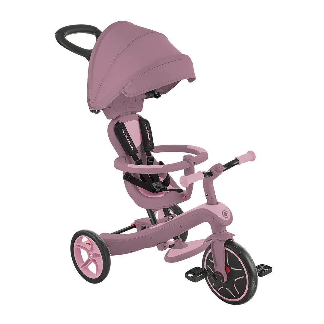 Globber Explorer Eco Trike 4 in 1 Scooter - Berry - Image 2