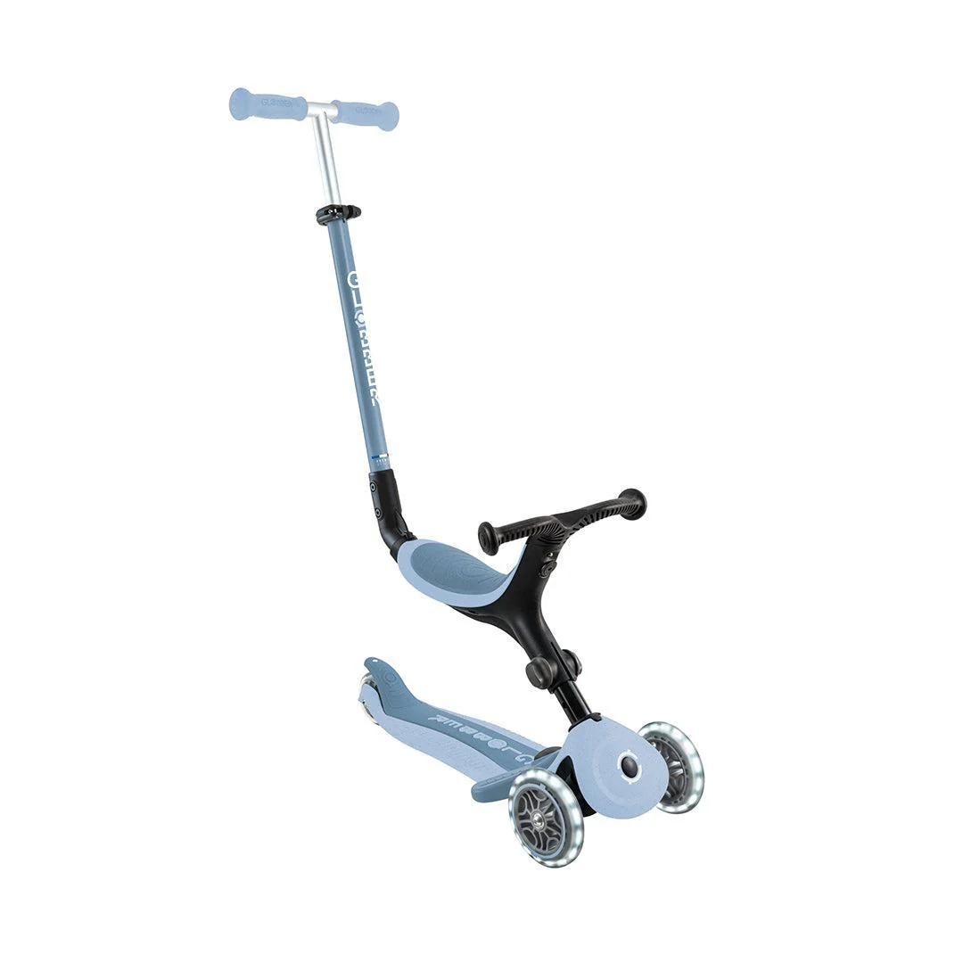 Globber Go Up Eco Active Lights Scooter - Blueberry