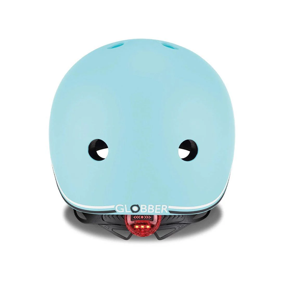 Globber Go-Up Lights Helmet - Pastel Blue - Image 4