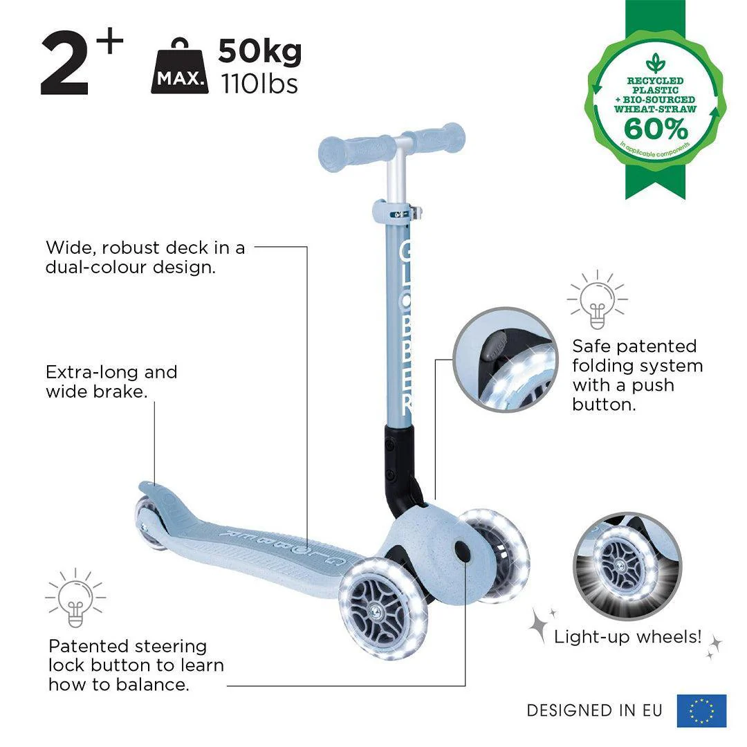 Globber Junior Foldable Lights Eco – Blueberry - Image 3