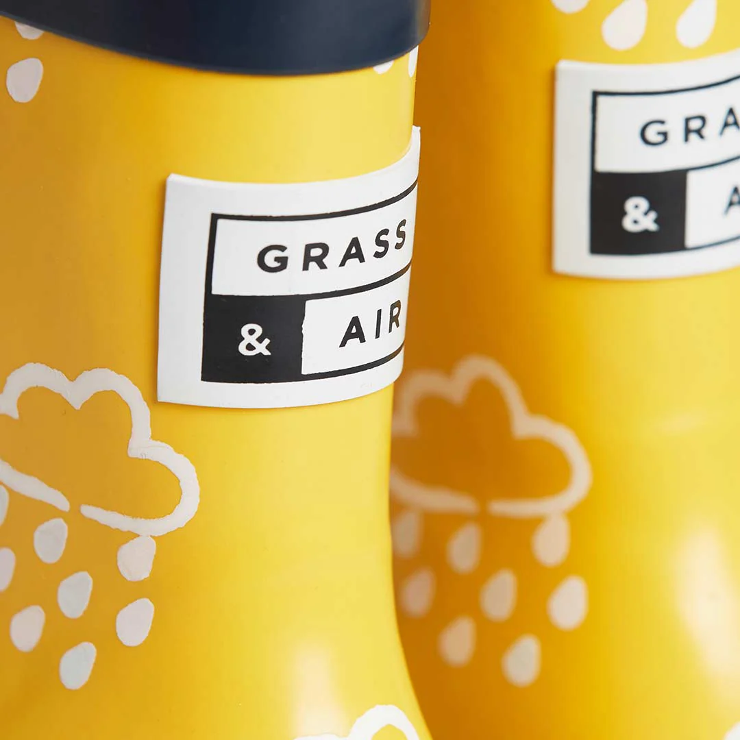 Grass & Air Colour-Revealing Wellies - Yellow - Image 4