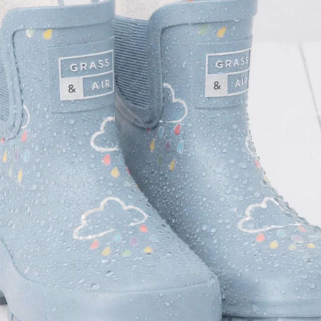 Grass & Air Shortie Chunk Adventure Boot with Bag - Powder Blue - Image 2