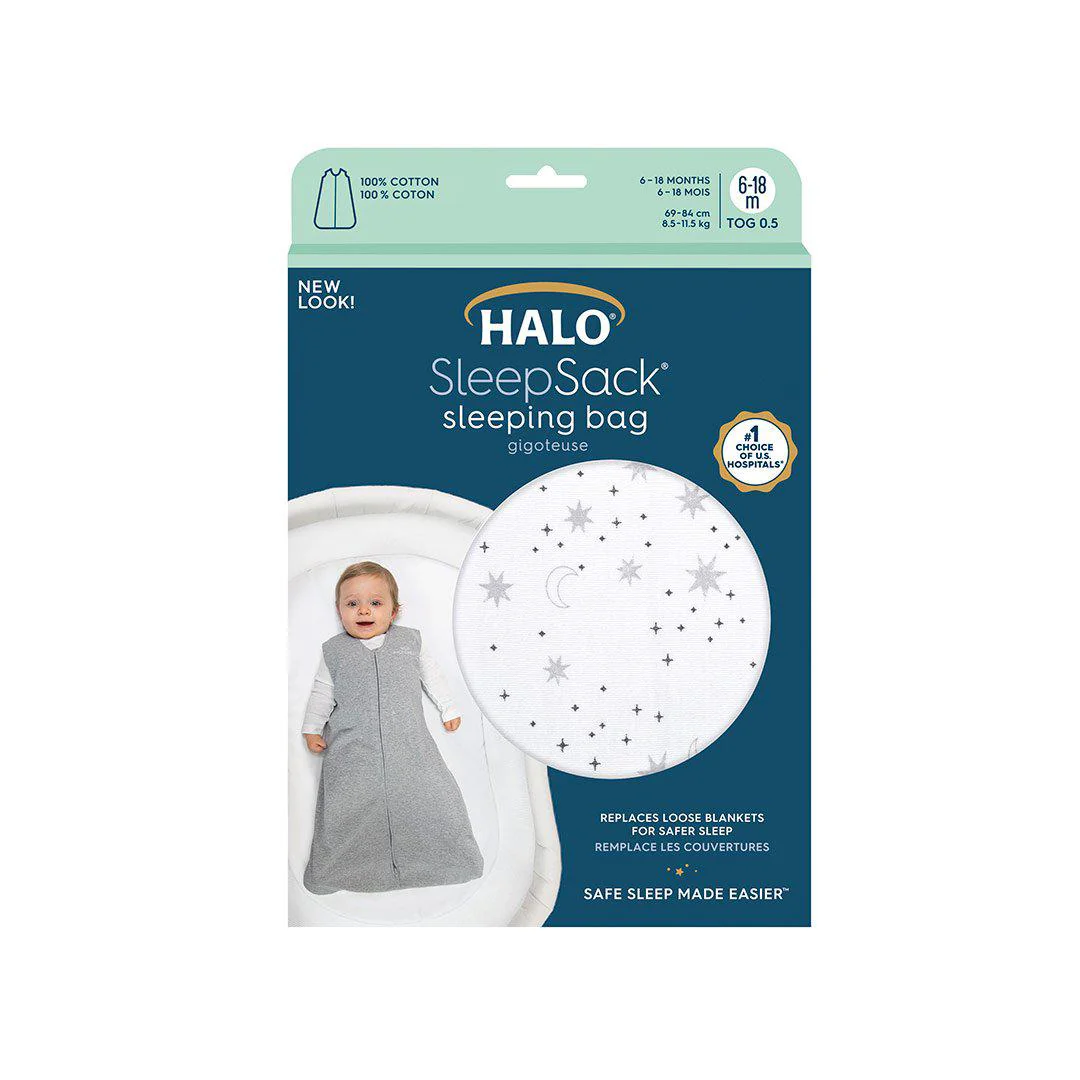 HALO SleepSack Sleeping Bag - Midnight Moons - TOG 0.5 - Image 6