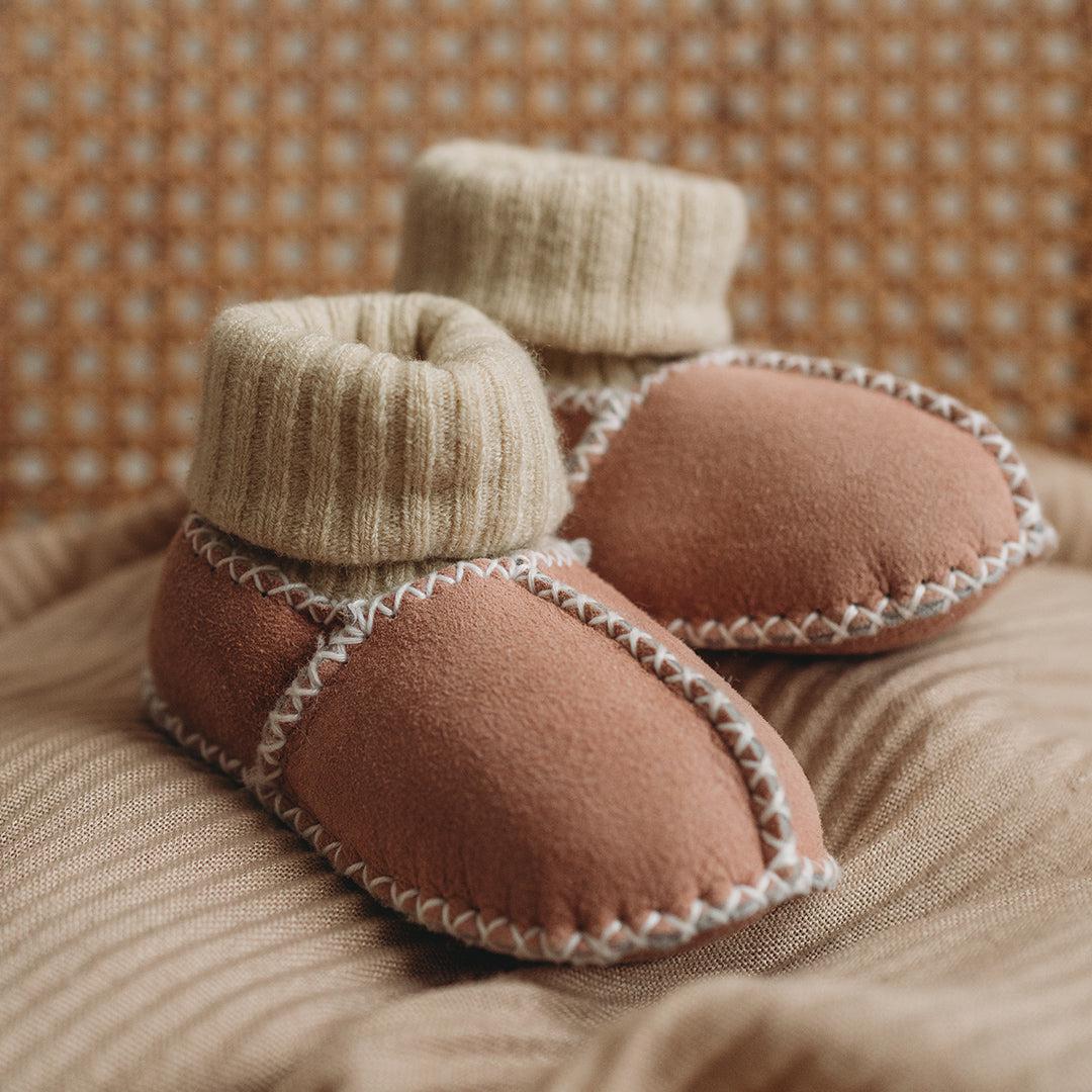 Heitmann Lambskin Sock Booties - Rose - Image 2