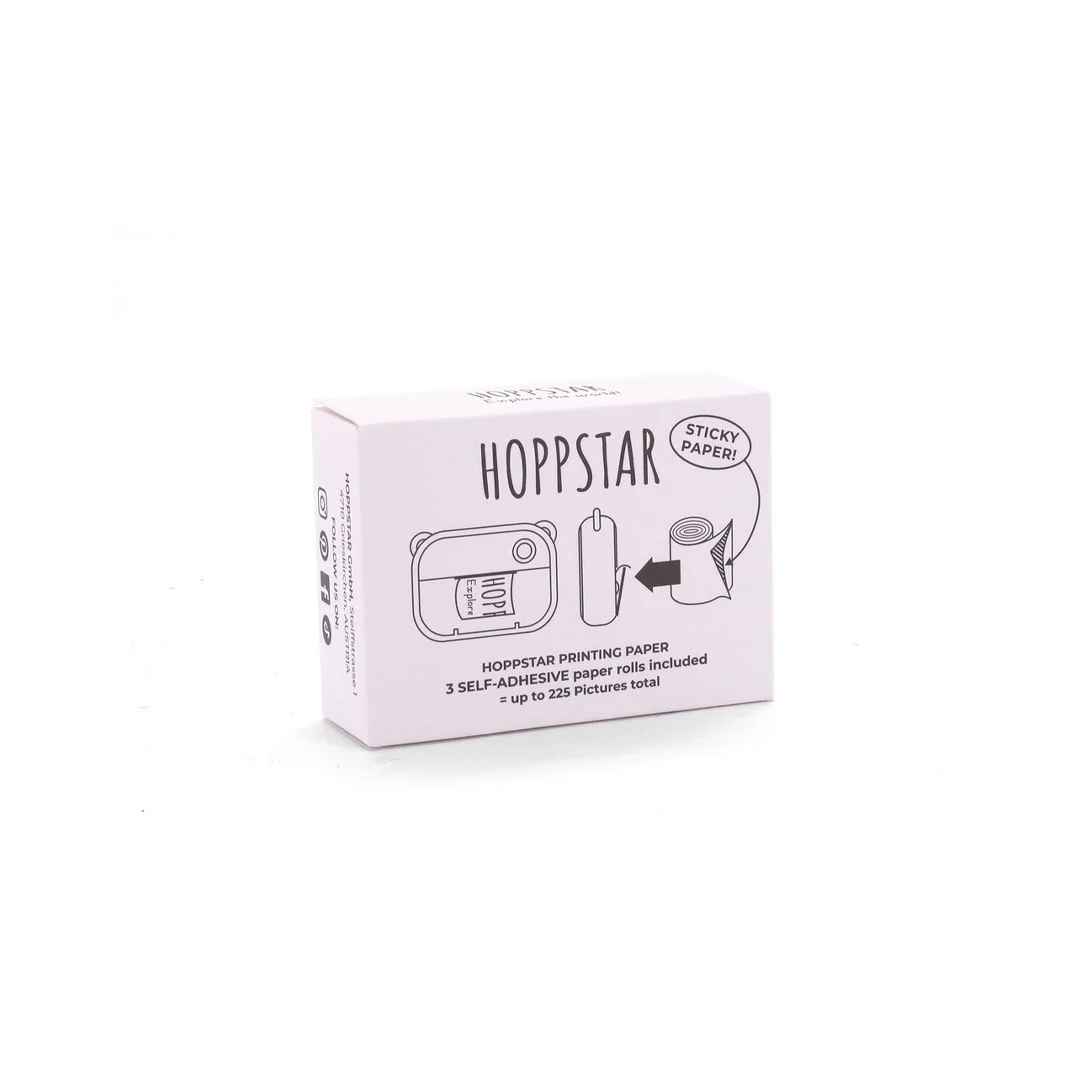 Hoppstar 3x Paper Rolls Refill Package Self-Adhesive - Image 6