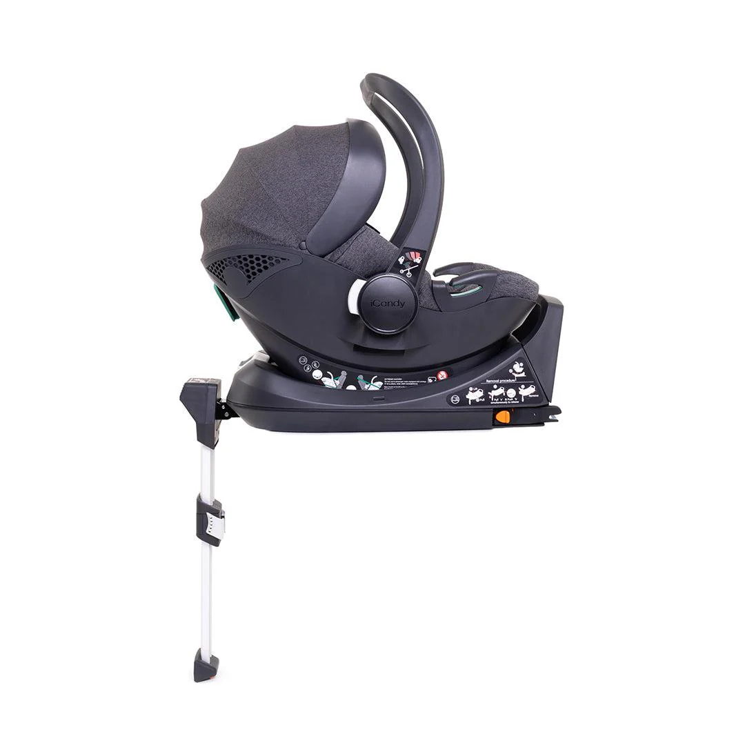 iCandy Cocoon Infant Car Seat + Base - Dark Grey - Image 5