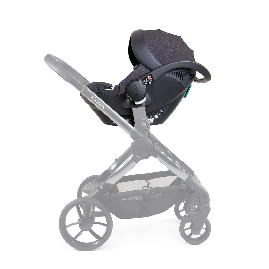 iCandy Cocoon Infant Car Seat + Base - Dark Grey - Image 9