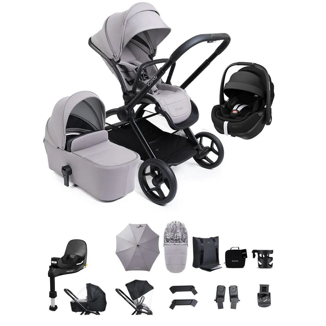 iCandy Core 2 Black Complete Travel Bundle with Maxi-Cosi Pebble 360 Pro and Base - Image 2