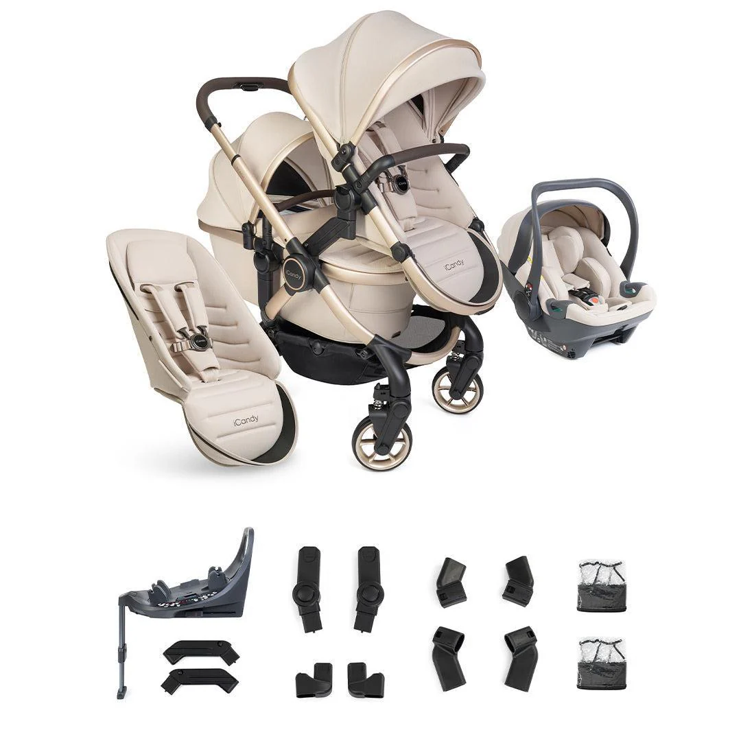 iCandy Peach 8 Editions Double with Cocoon 360 and Base - Image 3