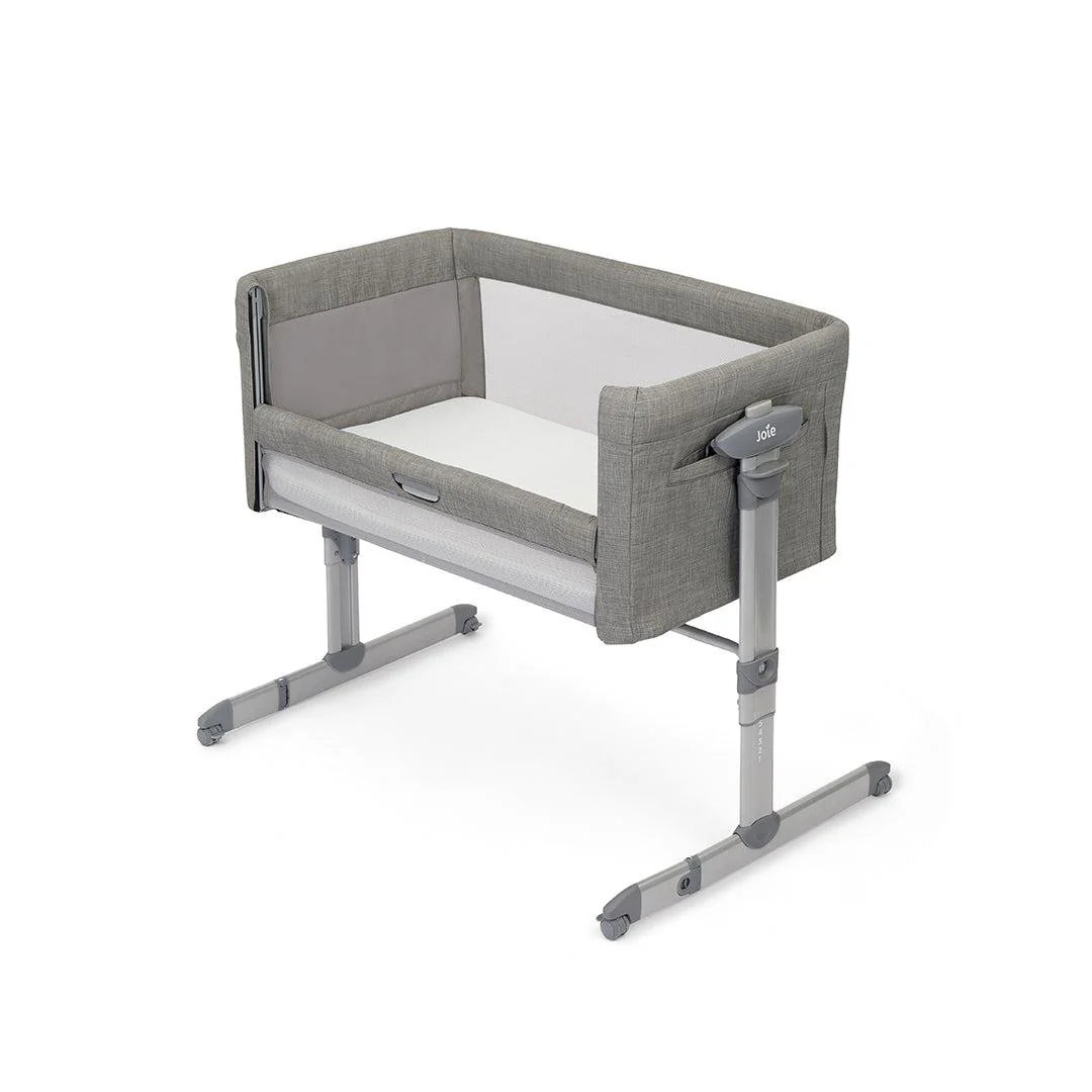 Joie Roomie Glide Side Sleeping Crib - Foggy Grey - Image 5