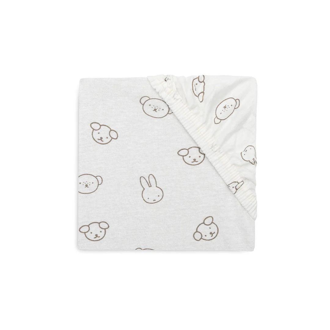 Jollein Fitted Jersey Sheet Jersey 60x120cm - Miffy And Friends