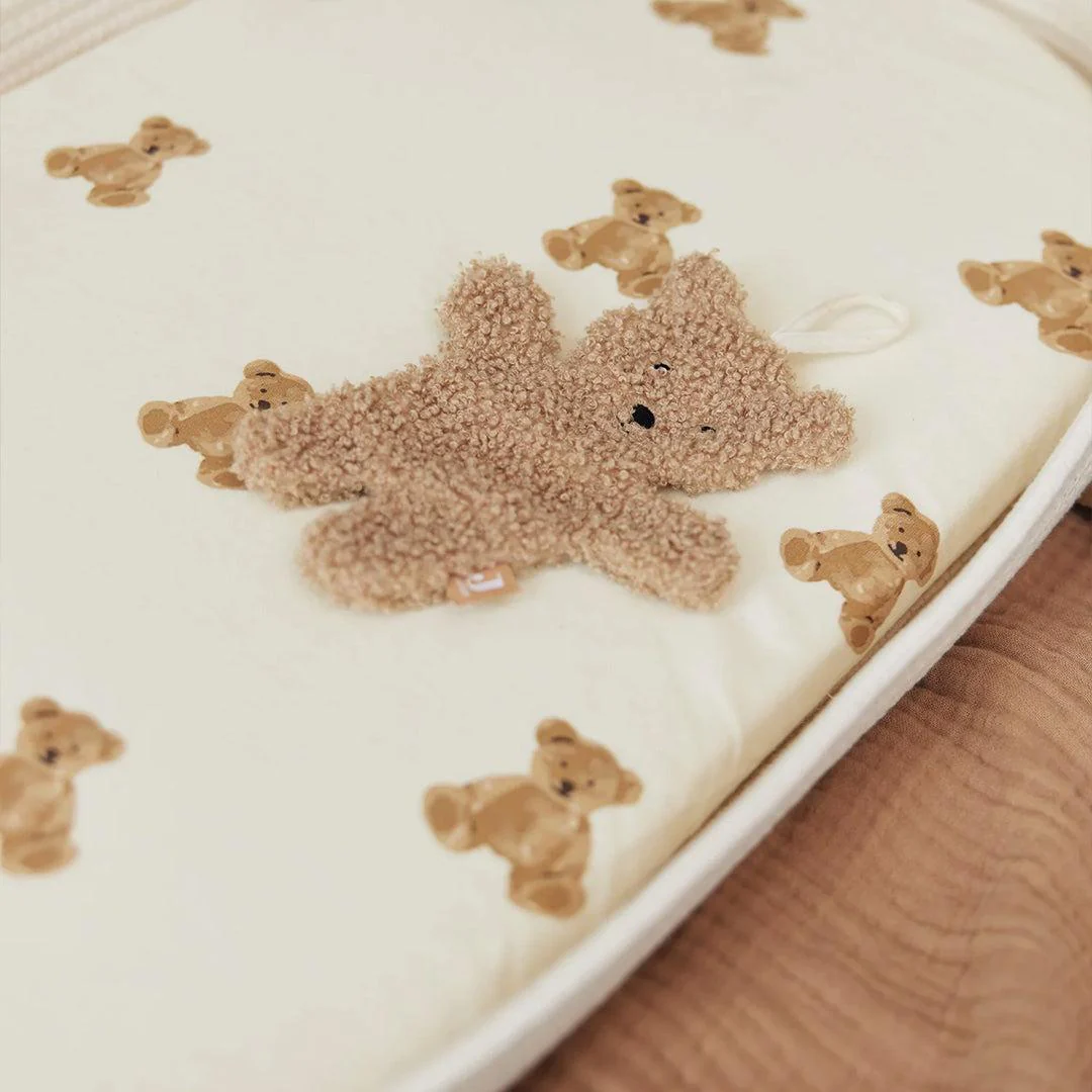 Jollein Jersey Fitted Sheet - Teddy Bear - Image 3