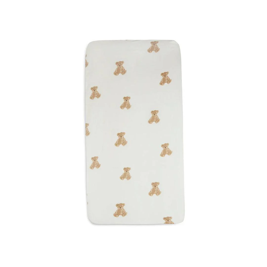 Jollein Jersey Fitted Sheet - Teddy Bear - Image 5