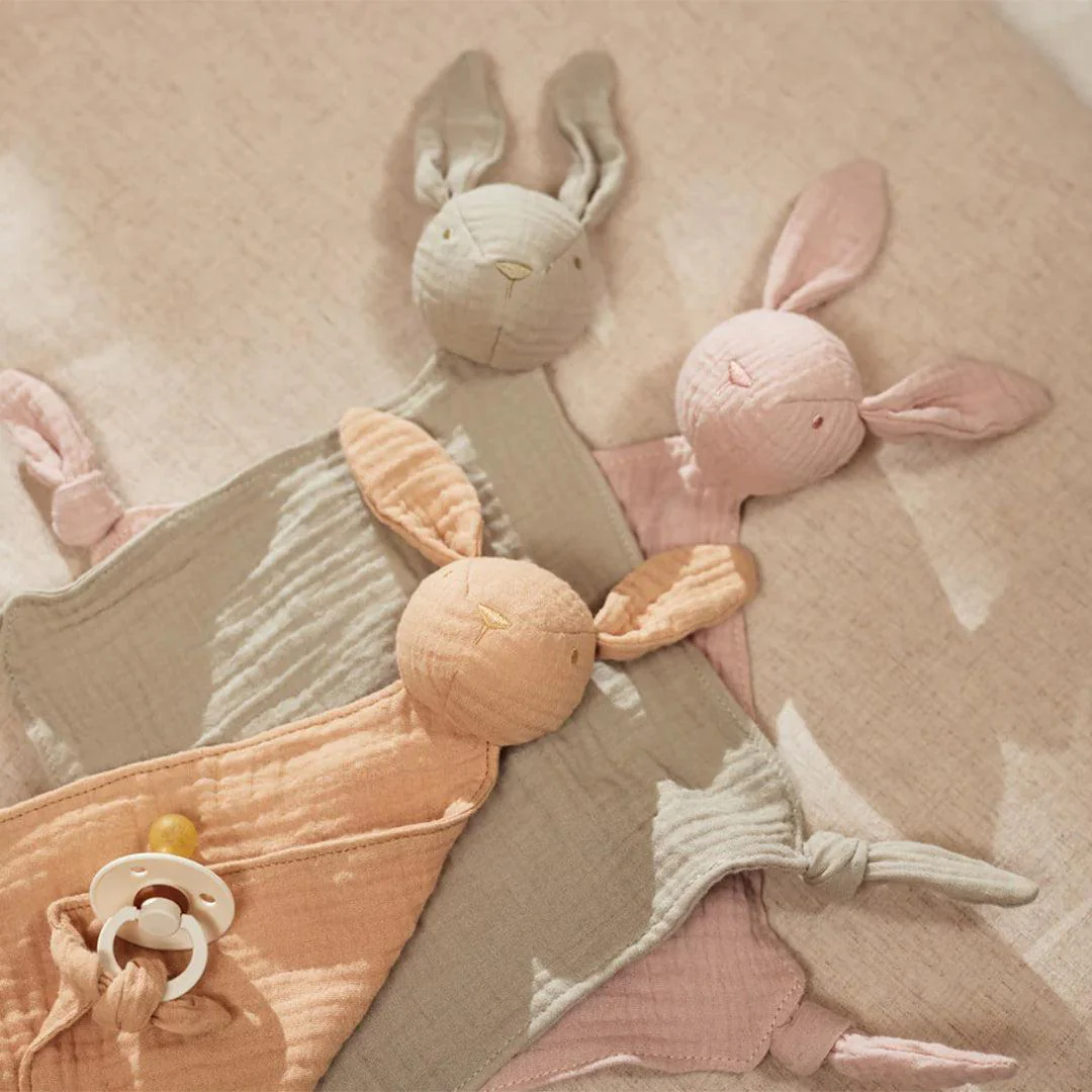 Jollein Pacifier Cloth Bunny Ears - Wild Rose - Image 2