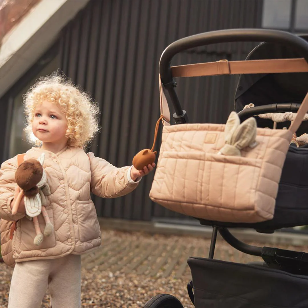 Jollein Puffed Stroller Organizer - Biscuit - Image 4