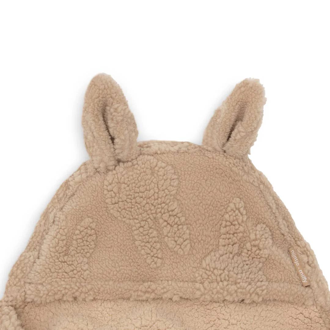 Jollein Swaddling Wrap Blanket Miffy Jacquard Teddy - Biscuit - Image 5