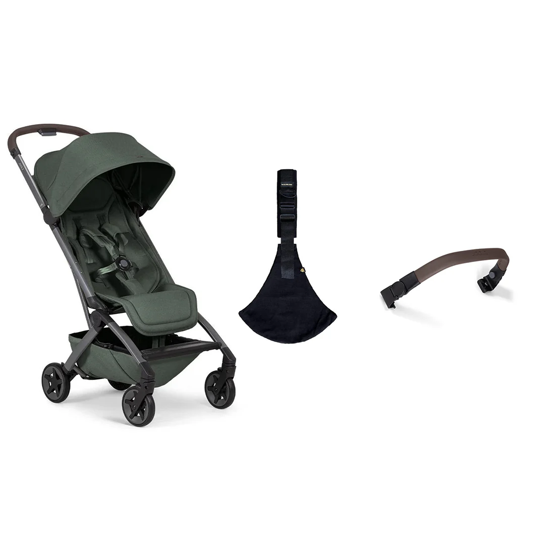 Joolz Aer2 Compact Stroller & Wildride Carrier - Forest Green - Image 20