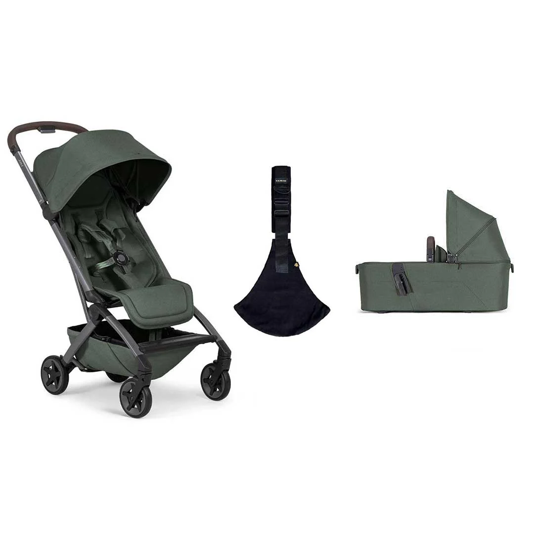 Joolz Aer2 Compact Stroller & Wildride Carrier - Forest Green - Image 21