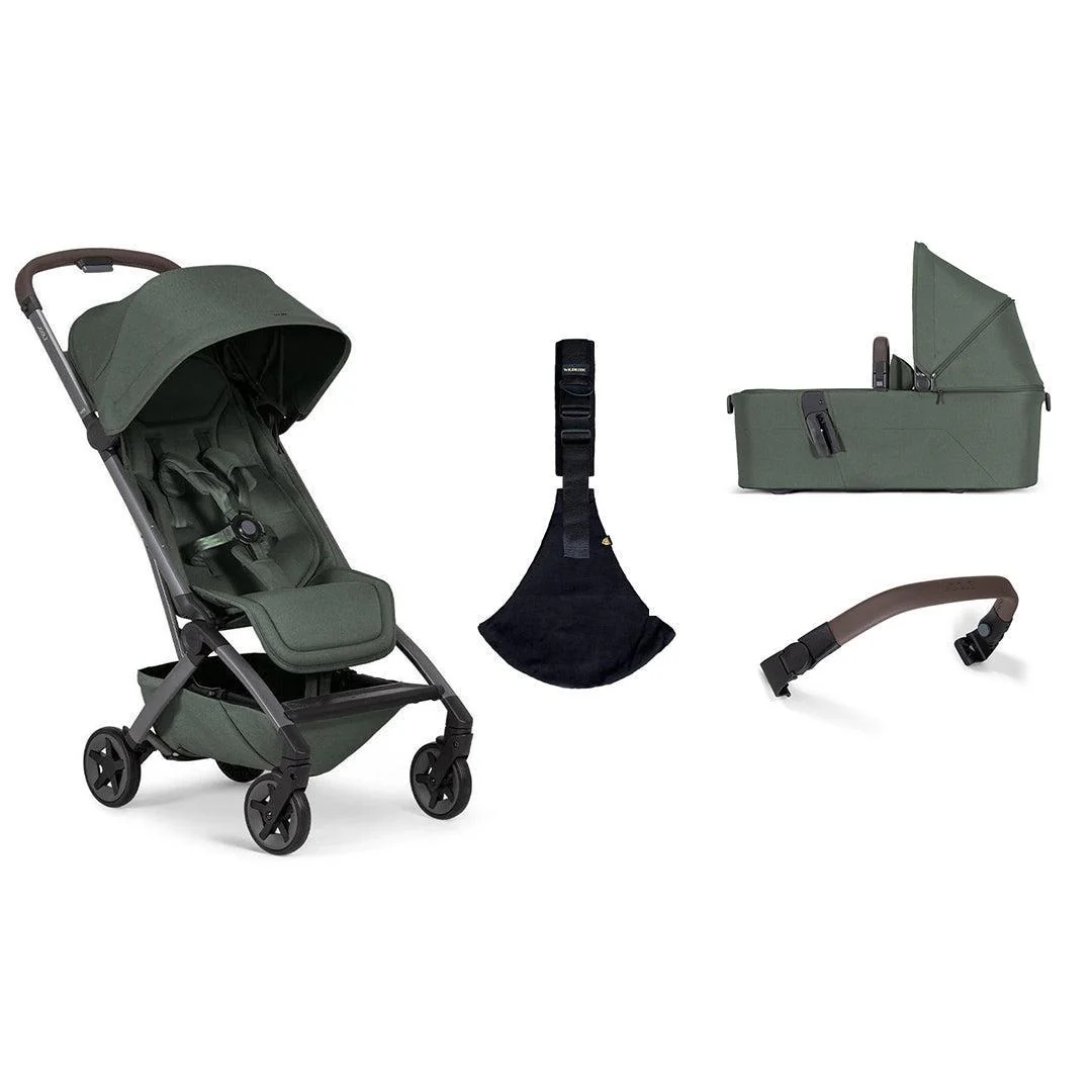 Joolz Aer2 Compact Stroller & Wildride Carrier - Forest Green - Image 22