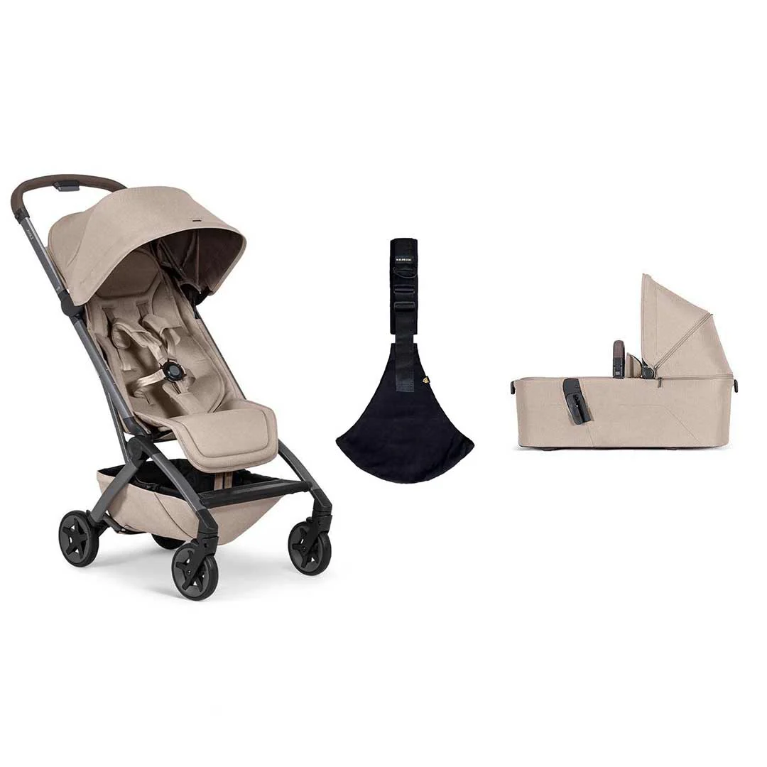 Joolz Aer2 Compact Stroller & Wildride Carrier - Sandy Taupe - Image 21
