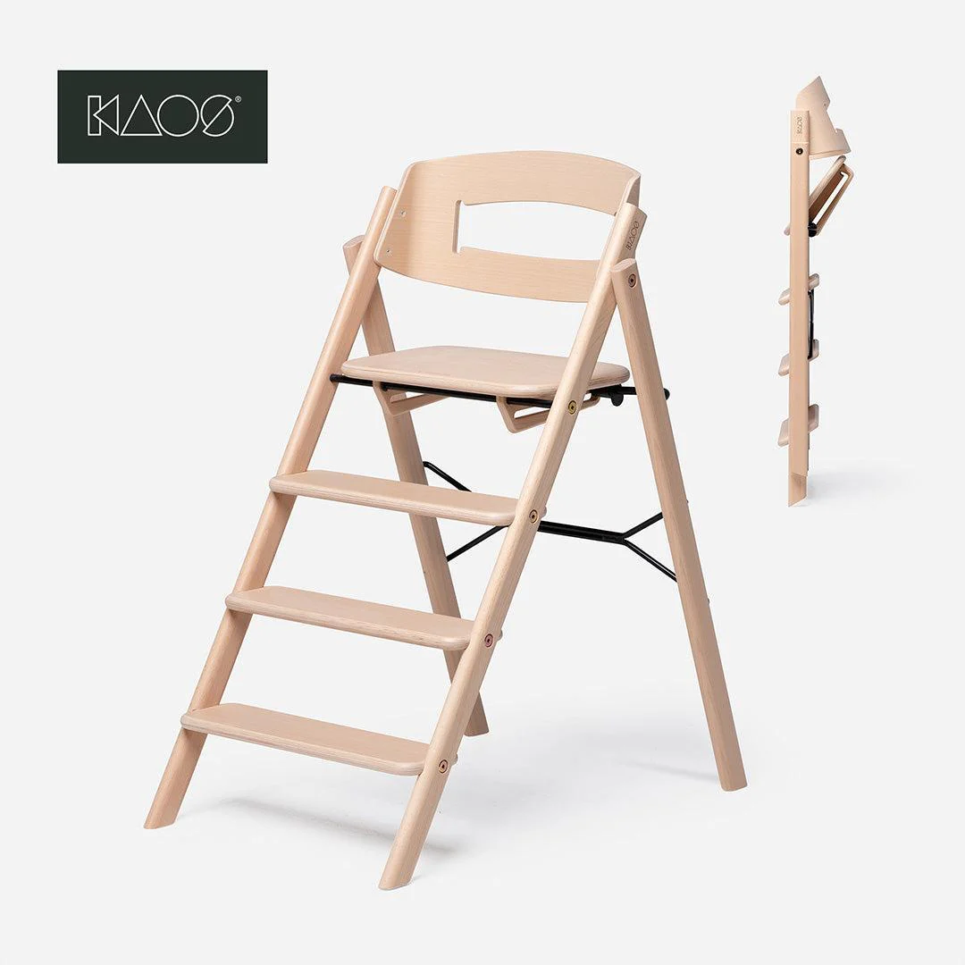 KAOS KLAPP® Highchair - Beech - Natural