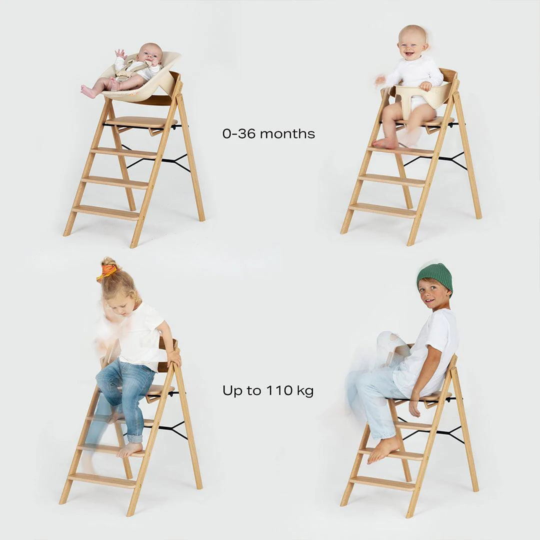 KAOS KLAPP® Highchair - Oak - Natural - Image 7