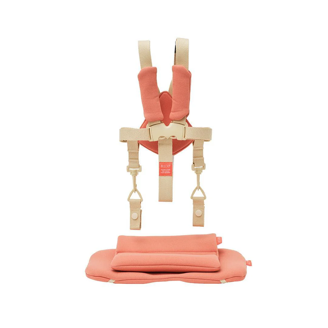 KAOS KLAPP® Jr Harness & Cushion Set - Terracotta Pink