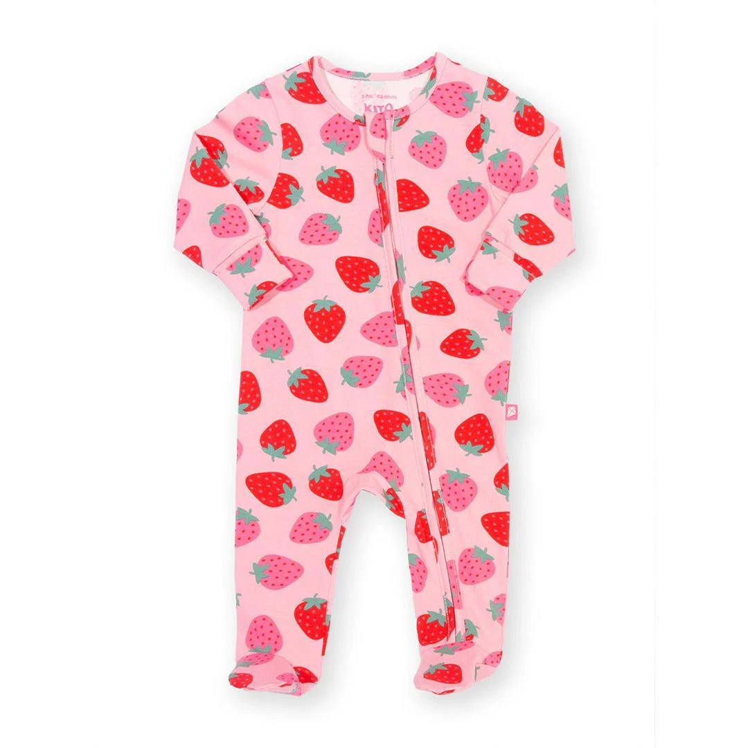 Kite Sleepsuit - Berry Brave