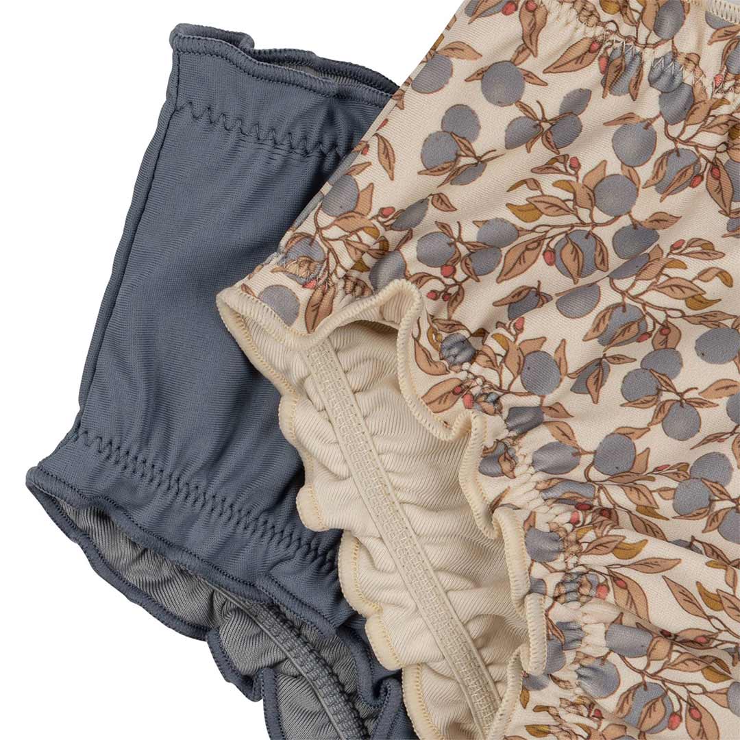 Konges Slojd Collette Baby Bikini Pants - Orangerie Blue - 2 Pack - Image 2