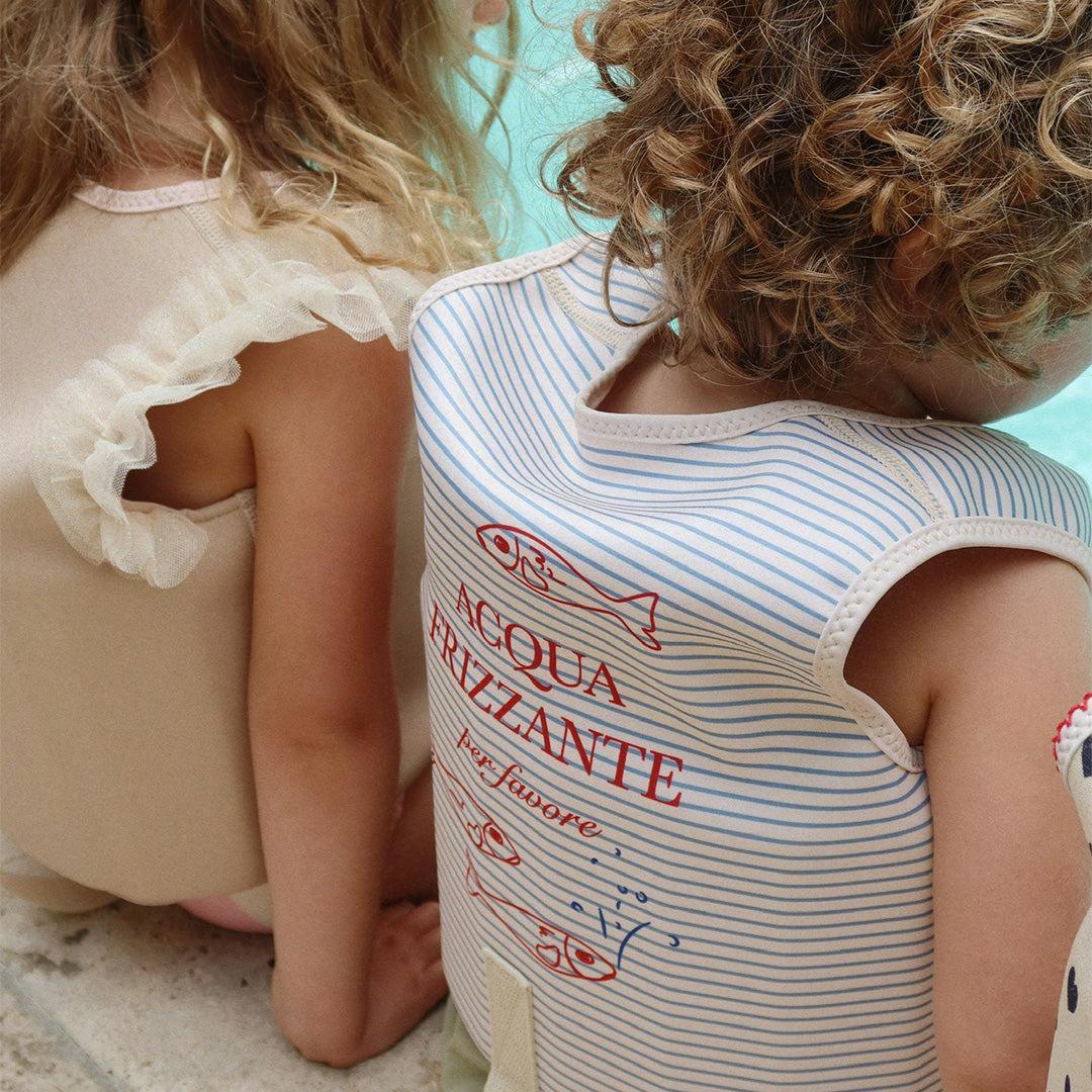 Konges Slojd Ellis Swim Vest - Stripe Bluie - Image 2