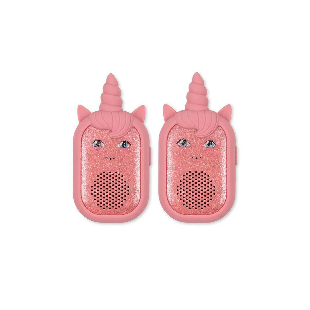 Konges Slojd Glitter Unicorn Walkie Talkie - Sparkling Pink
