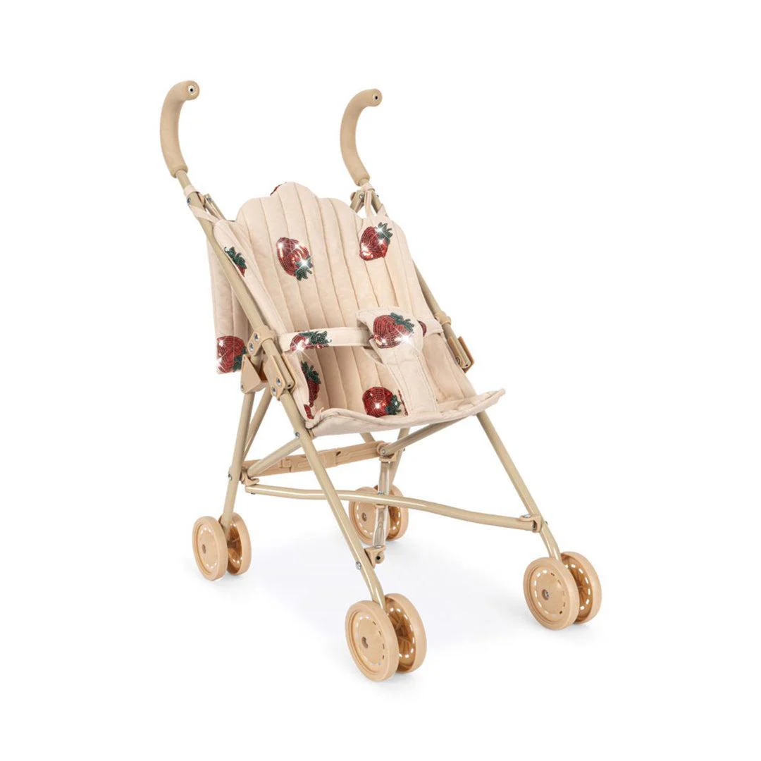 Konges Sløjd Tulle Doll Stroller - Strawberry Sequin