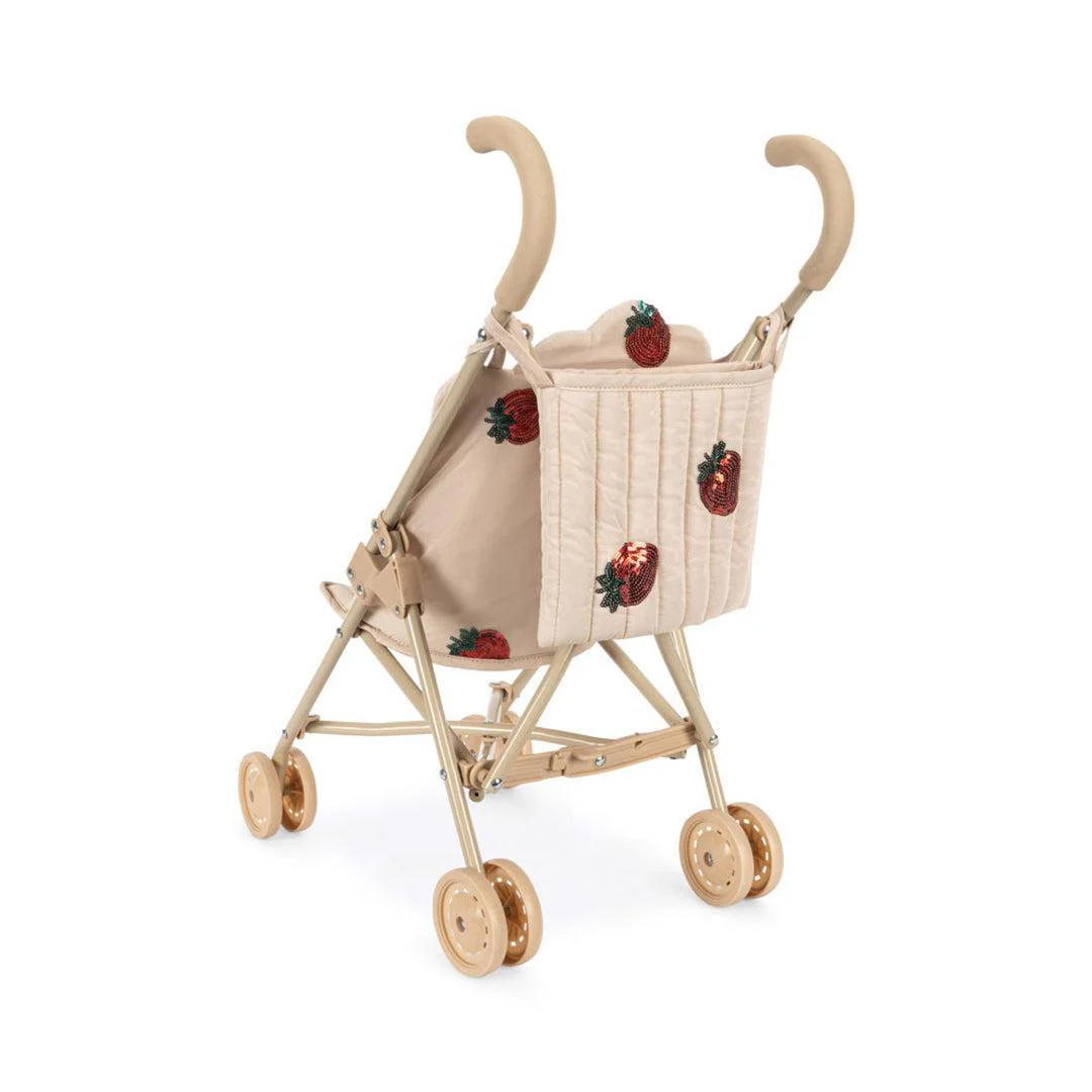 Konges Sløjd Tulle Doll Stroller - Strawberry Sequin - Image 3