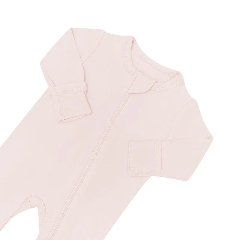 Kyte Baby Zippered Footed Sleepsuit - Blush - Image 4