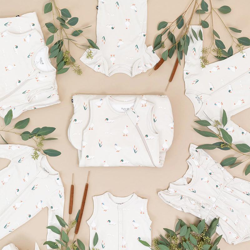 Kyte Baby Zippered Footed Sleepsuit - Duck - Image 5
