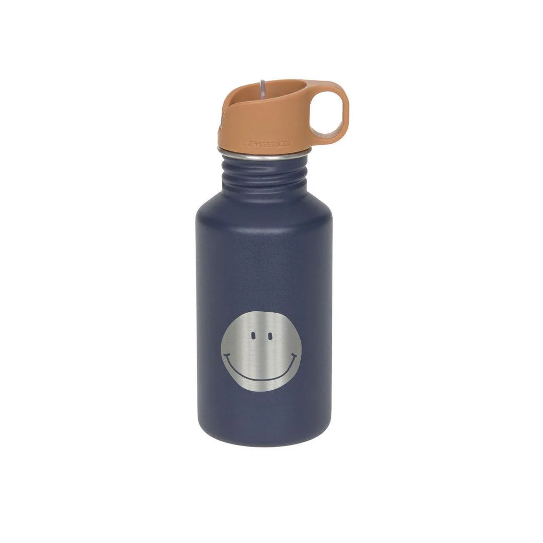 Lassig Bottle Stainless Steel - Little Gang - Smile Navy