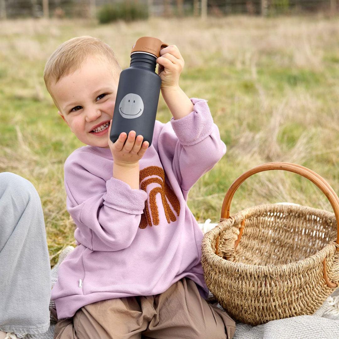 Lassig Bottle Stainless Steel - Little Gang - Smile Navy - Image 4