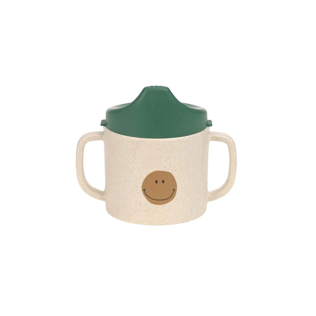 Lassig Cellulose Sippy Cup - Happy Rascals - Green - Smile - Image 3