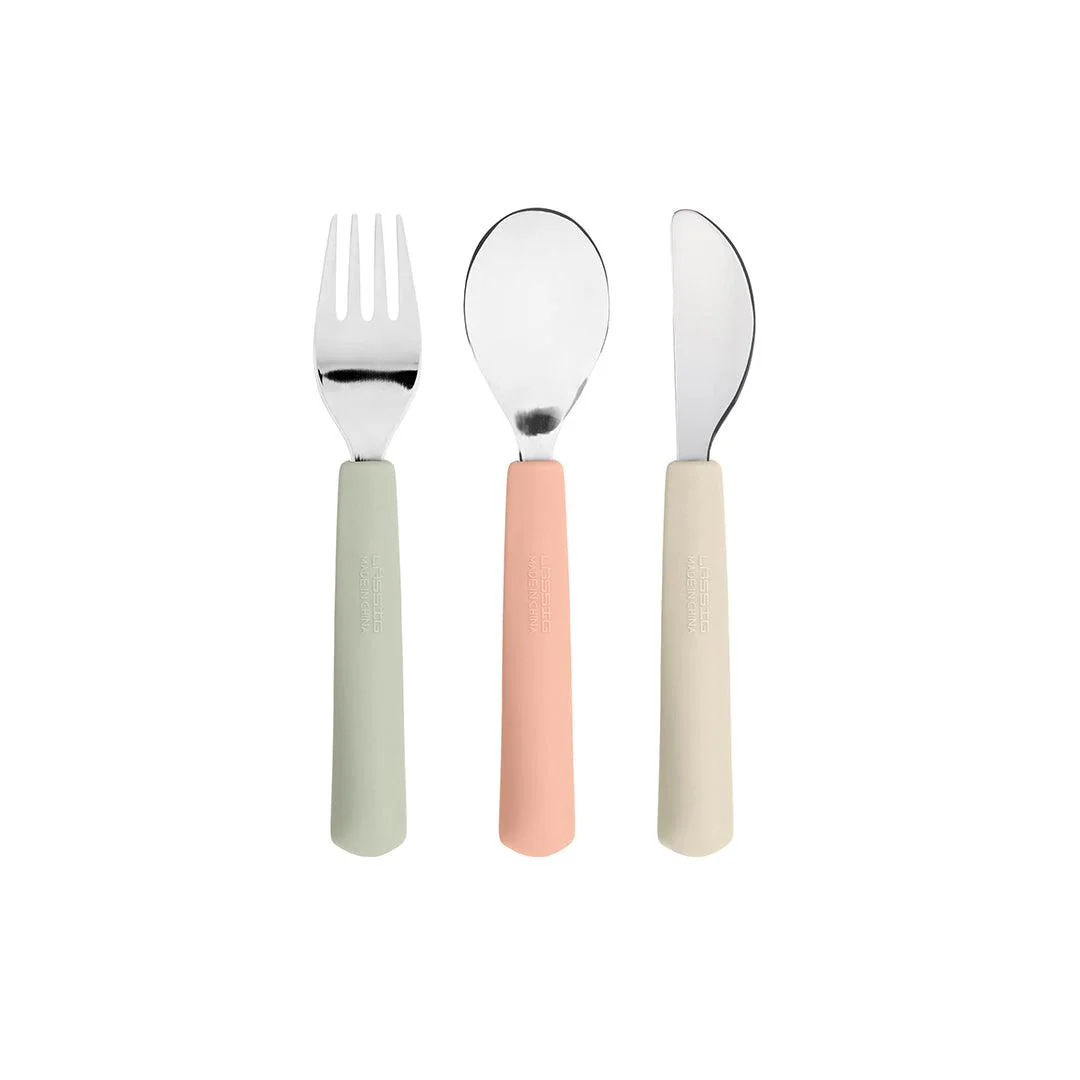 Lassig Cutlery with Silicone Handle - Happy Fruits - Cherry - Image 3